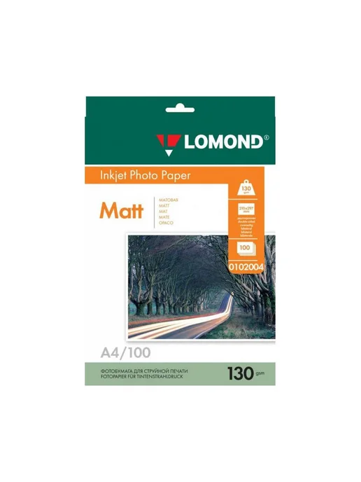 Бумага Lomond Фотобумага A4, 130 г/м², 100 листов, матовая