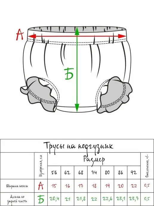 Фабрика Бамбук Набор Трусы для малышей, девочек, белый, фото 2