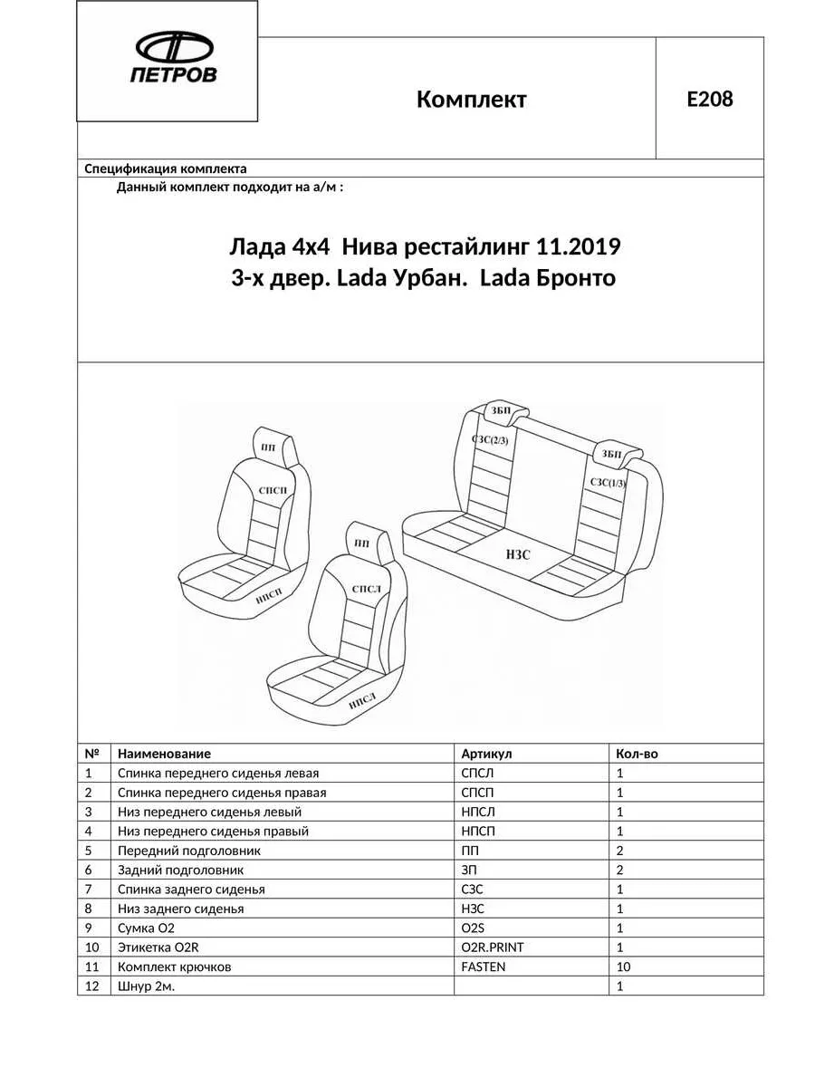 Чехлы в машину Лада Нива Премиум Авто 30925760 купить за 5 452 ₽ в  интернет-магазине Wildberries