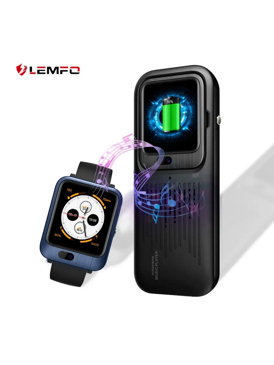 Смарт часы Lemfo LEM 11/умные с power bank и музыкой/фитнес LEMFO 30987694  купить в интернет-магазине Wildberries