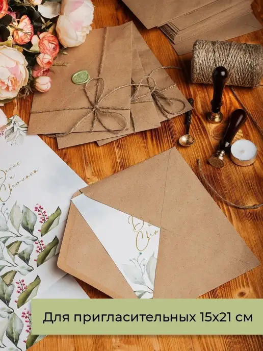CardsLike Крафтовые конверты С5 162х229 мм 25 шт. бумажные из крафта, 162x229 мм, 25 шт, фото 4