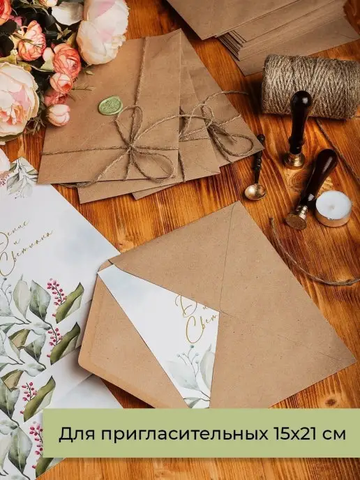CardsLike Крафтовые конверты С5 162х229 мм 25 шт. бумажные из крафта, 162x229 мм, 50 шт, фото 4