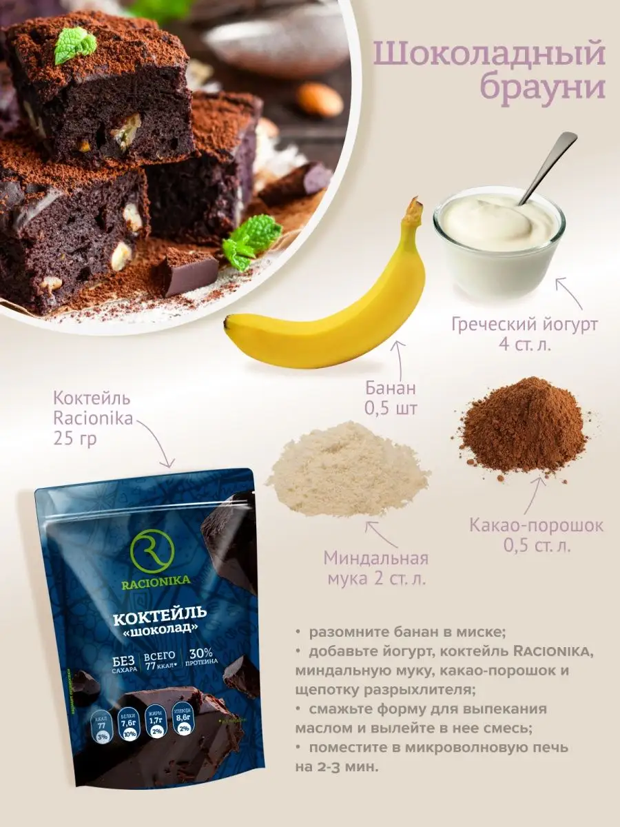 Протеиновый коктейль для похудения Protein 825г Racionika 31004053 купить  за 1 023 ₽ в интернет-магазине Wildberries