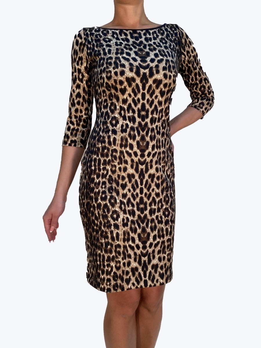 Оджи леопардовое платье