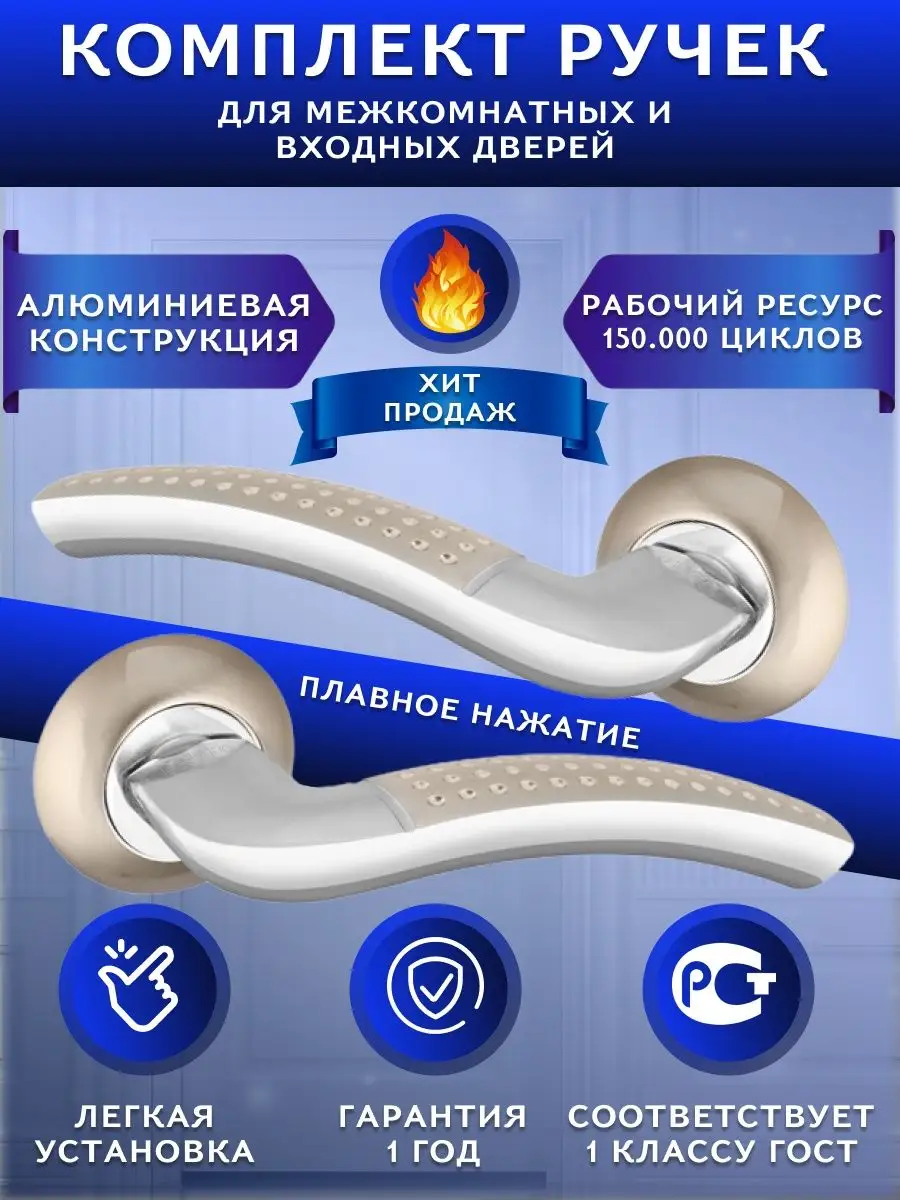 Ручка для двери межкомнатной и входной