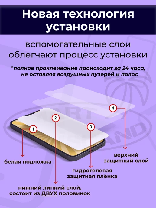 SMART iSLAND Гидрогелевая защитная плёнка для Redmi Note 7, черный, фото 11