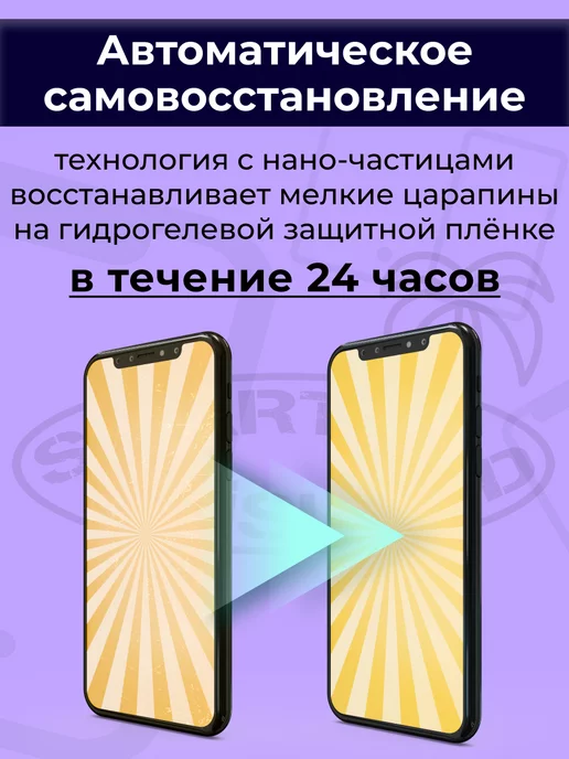 SMART iSLAND Гидрогелевая защитная плёнка для Redmi 9, черный, фото 5