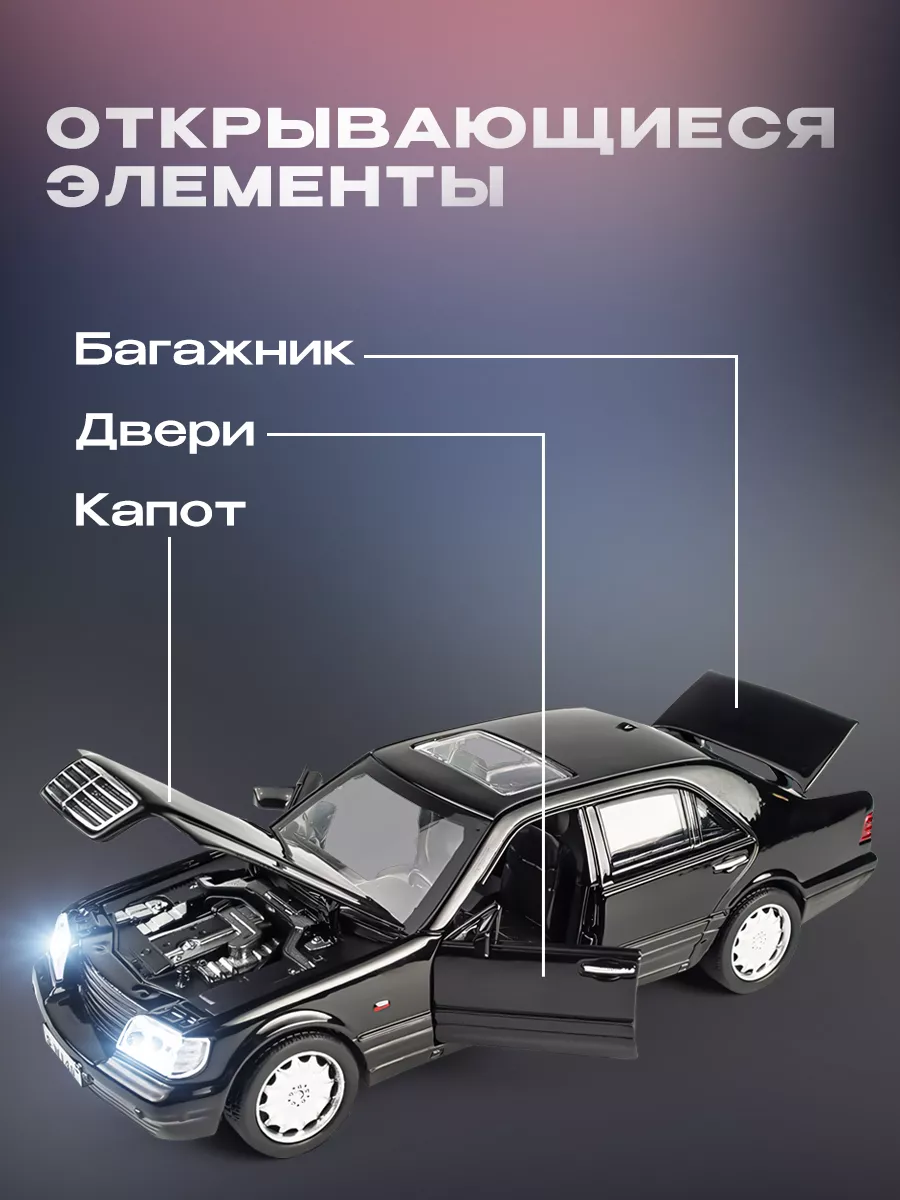 Модель машины Mercedes Benz W140 WiMi 31282399 купить за 984 ₽ в  интернет-магазине Wildberries