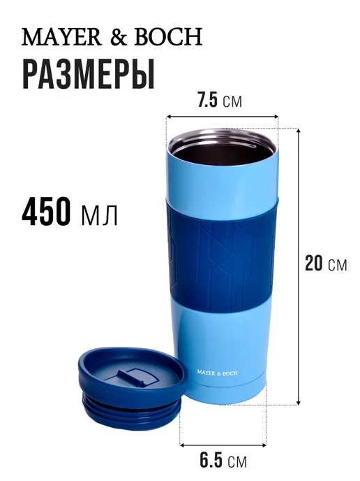 Термокружка 450 мл - фото 9