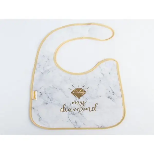 Нагрудник "My diamond" непромокаемый на липучке