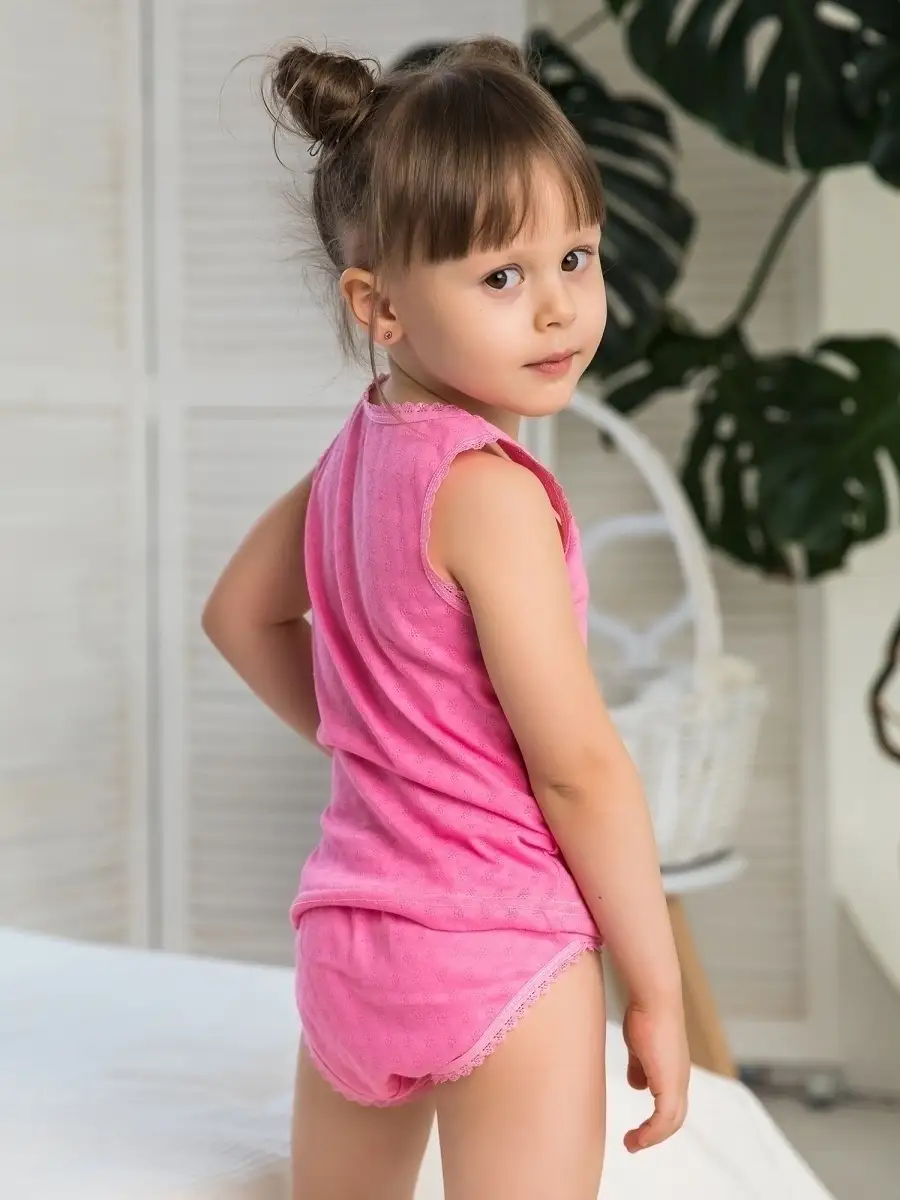 Комплект нижнего белья для девочки майка трусы детский набор Babycollection  31470601 купить в интернет-магазине Wildberries