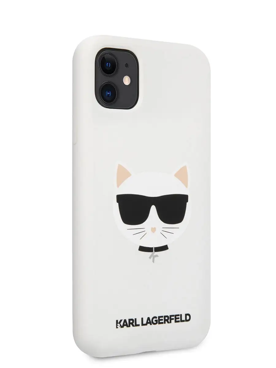 Чехол на iPhone 11 силиконовый с принтом Liquid silicone Karl Lagerfeld  31480113 купить в интернет-магазине Wildberries