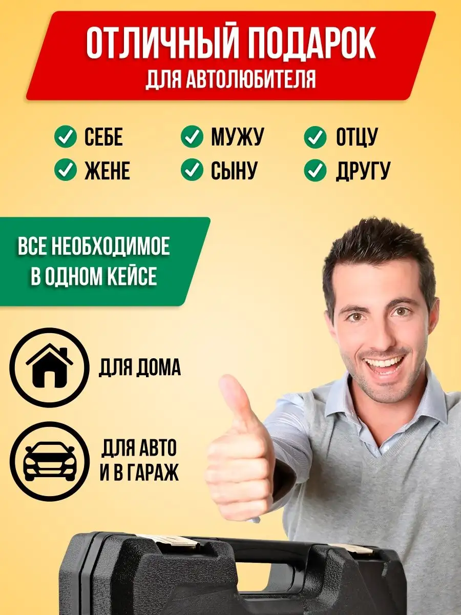 Набор инструментов для автомобиля 82 пр, CRV AnteiKing 31660443 купить за 3  311 ₽ в интернет-магазине Wildberries