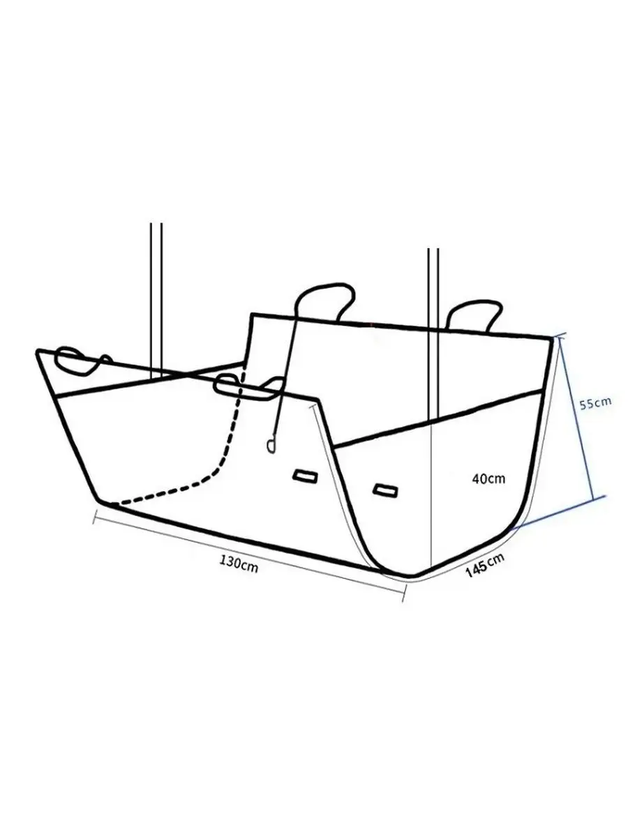 Автомобильный чехол автогамак для перевозки собак chillishop 31781524  купить в интернет-магазине Wildberries