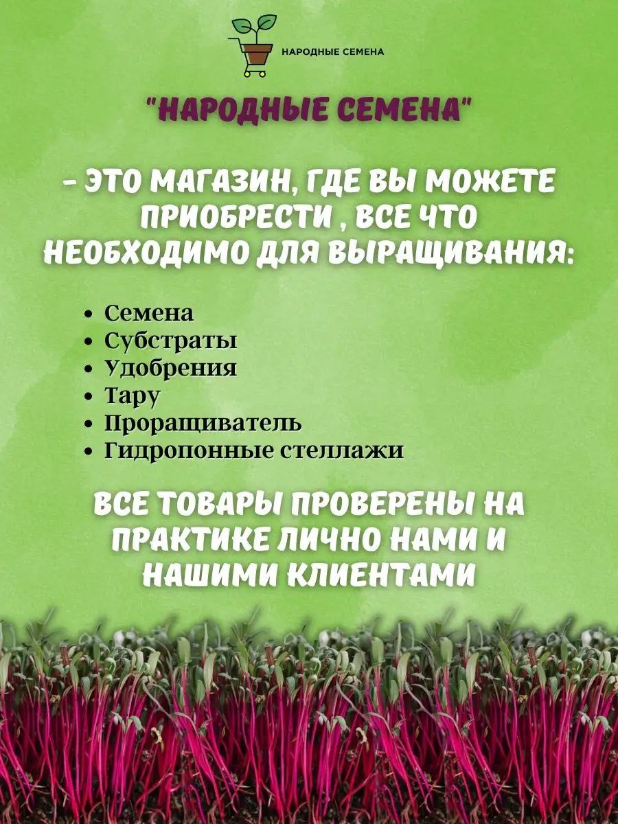 Набор для выращивания микрозелени: полный комплект Народные семена 31843778  купить за 1 151 ₽ в интернет-магазине Wildberries