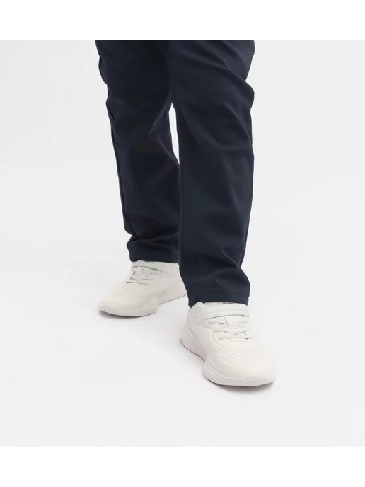 Yuke jeans Брюки школьные широкие на плотного мальчика, синий, фото 4
