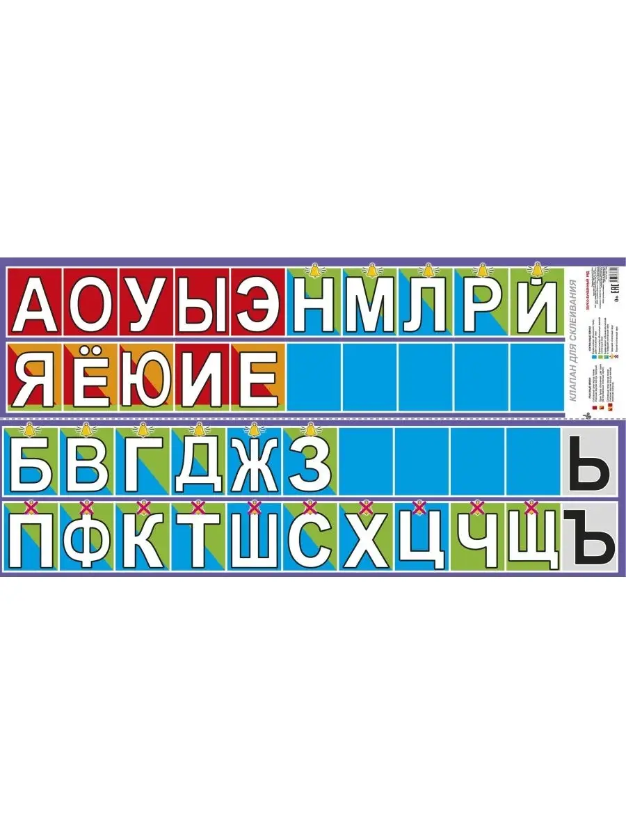 Обучающий плакат. Звуковой-буквенный ряд, 90х45 см Сказ 31997225 купить за  207 ₽ в интернет-магазине Wildberries