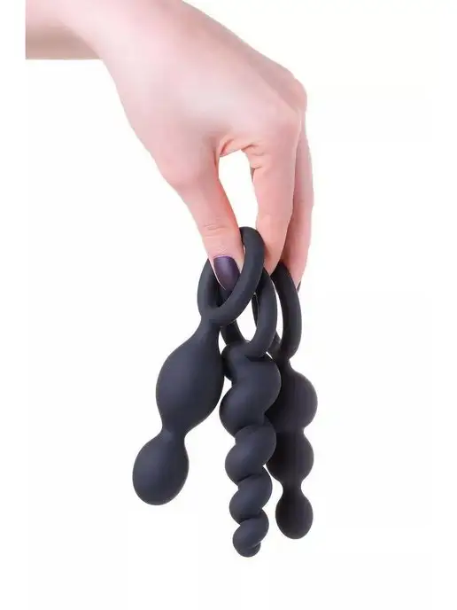 satisfyer Анальные бусы Booty Call, черный, фото 2