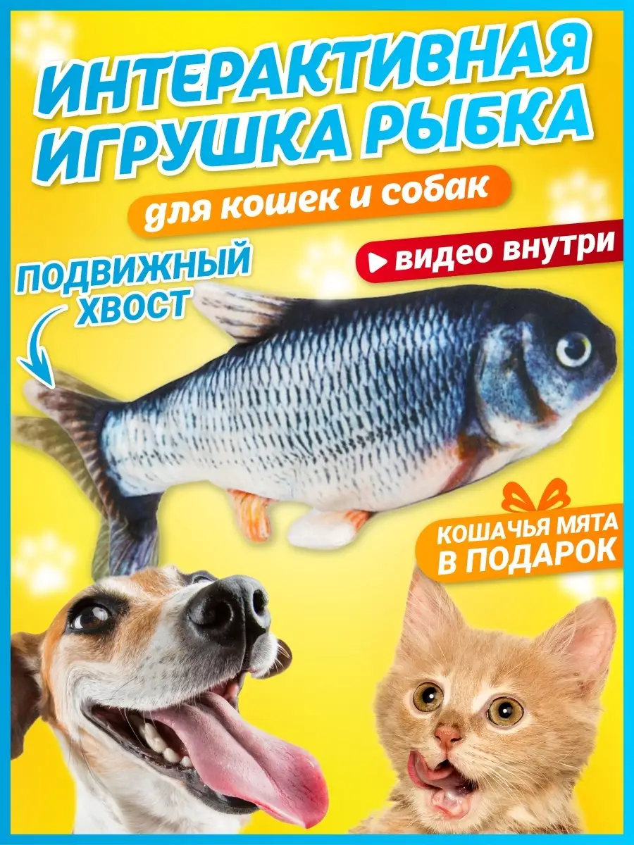 Интерактивная игрушка рыба ZooLife 32019180 купить за 328 ₽ в  интернет-магазине Wildberries