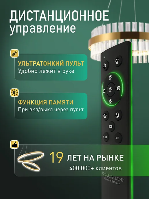 NATALI KOVALTSEVA Люстра на потолок светодиодная в спальню гостиную, белый, фото 8