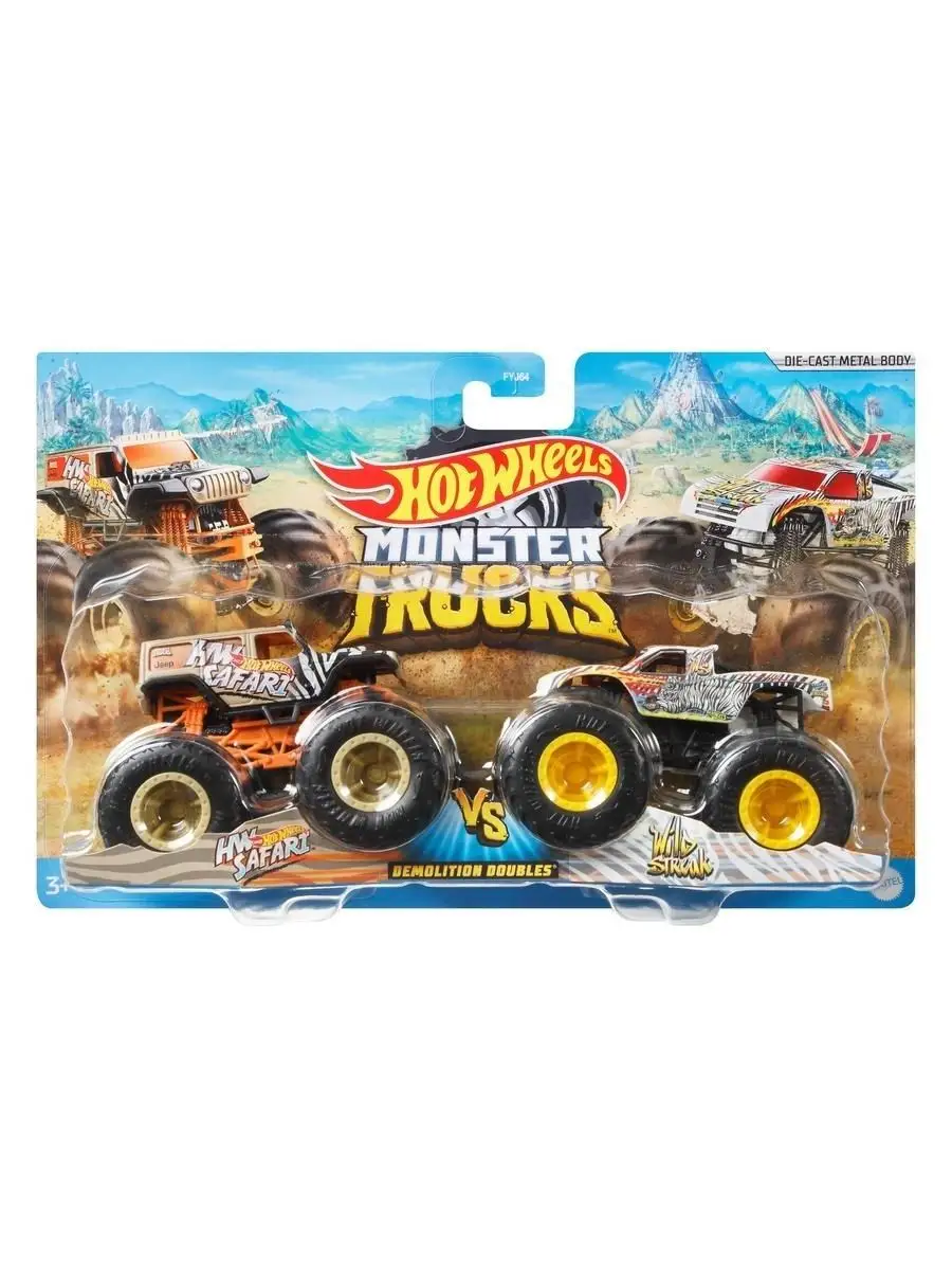 Набор машинок Hot Wheels/Хот вилс Monster Trucks/Монстр-Трак Взаимное  уничтожение (2 шт в упаковке) Hot Wheels 32262157 купить в  интернет-магазине Wildberries