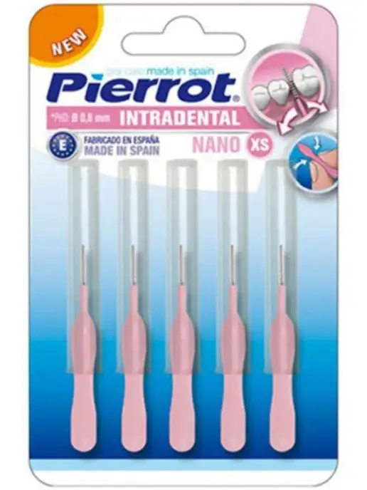 PIERROT Межзубные ёршики Nano Interdental (0.8 мм) 5 шт, 5 шт, фото 2