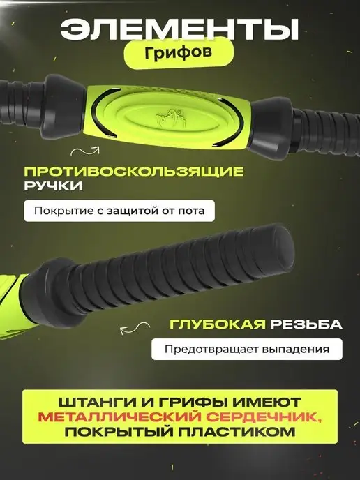 FitnessLive Гантели разборные со штангой 40кг, 30 кг, фото 7