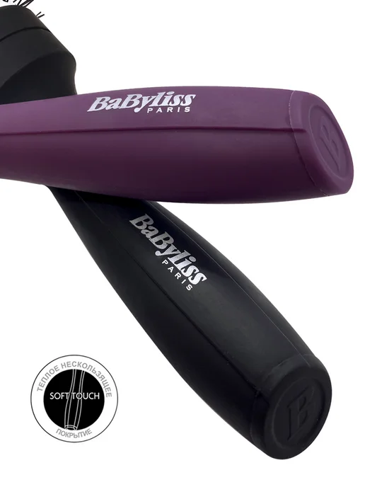 babyliss Расческа брашинг керамический 34 мм для укладки, черный, фото 4