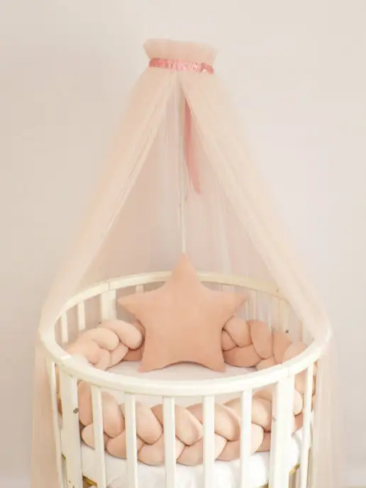 Alisse Dreams Бортик коса, бортик косичка в кроватку, бежевый, фото 3