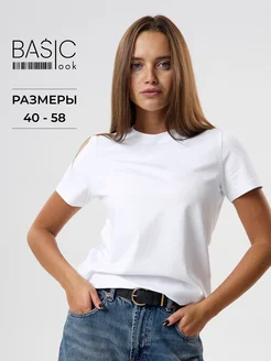 Футболка базовая белая Basic look 32395071 купить за 811 ₽ в интернет-магазине Wildberries