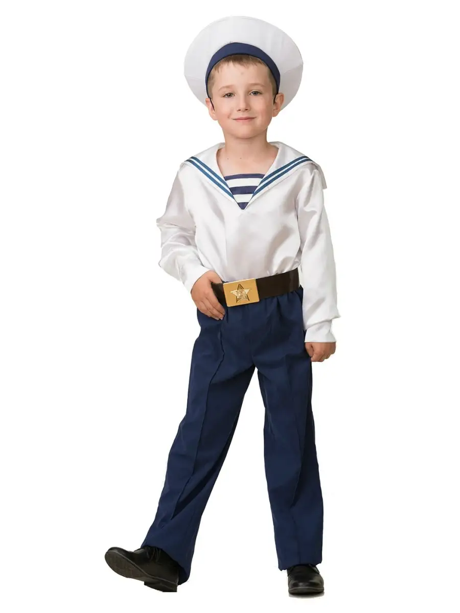 Военная форма детская праздничный костюм моряка для мальчика