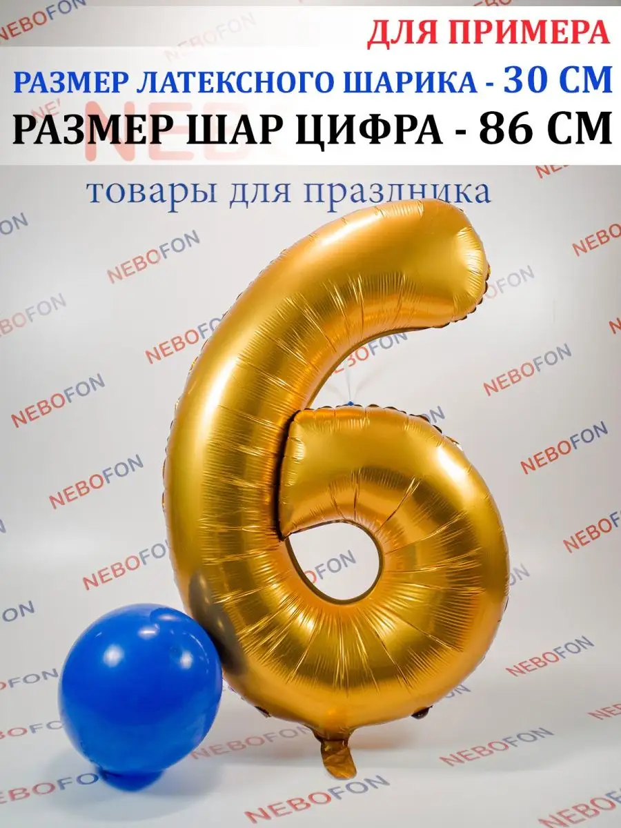 Цифра 6 из шаров