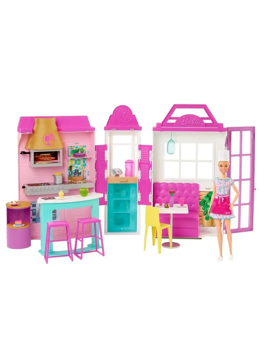 Набор игровой Barbie Гриль-ресторан (с куклой) Barbie 32668580 купить в  интернет-магазине Wildberries