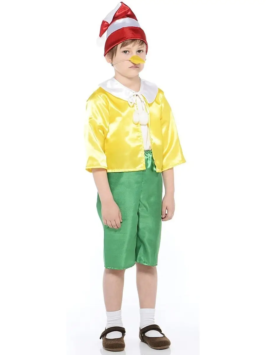 Карнавальный костюм Буратино, рост 122-134 см (Бока С)