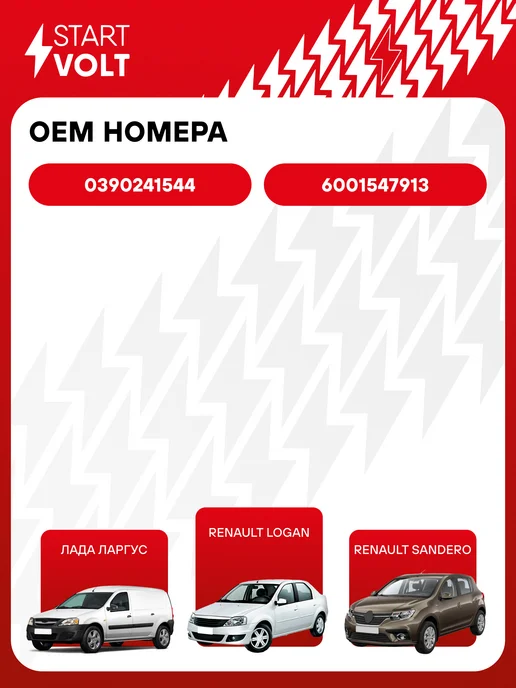 STARTVOLT Мотор стеклоочистителя Лада Largus передний моторедуктор, вариант, фото 2