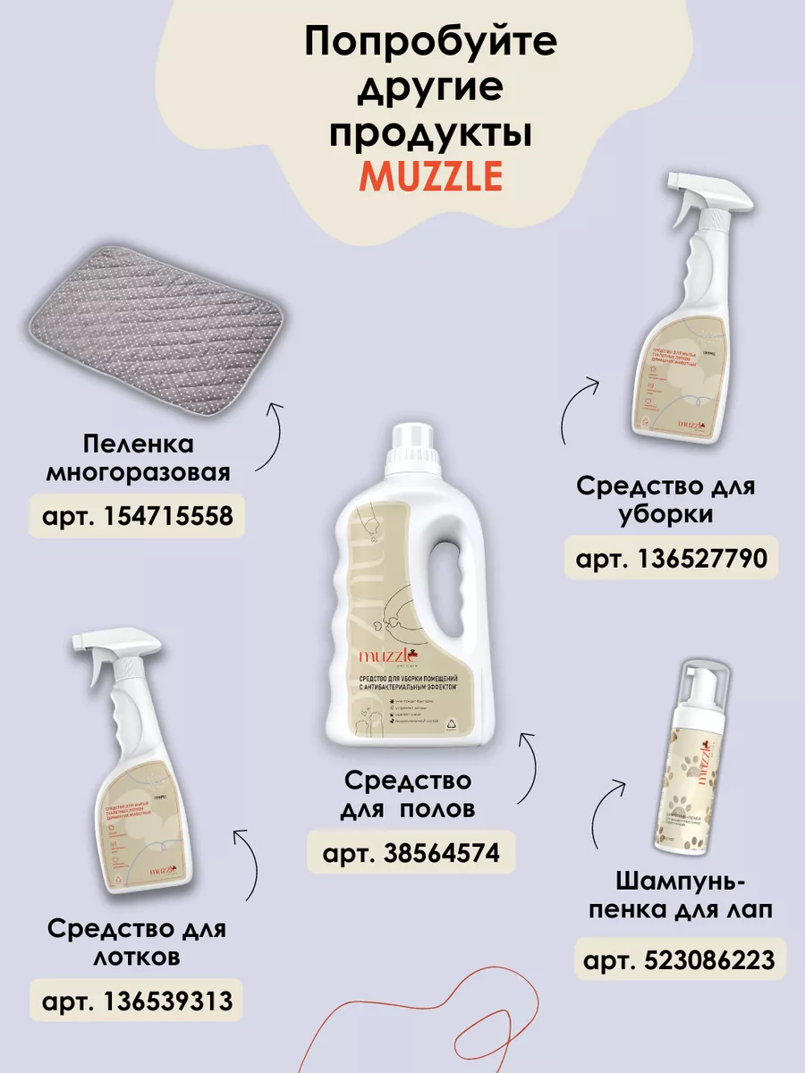 Ликвидатор нейтрализатор запаха животных, меток кошек собак Muzzle pet care  32746055 купить за 336 ₽ в интернет-магазине Wildberries