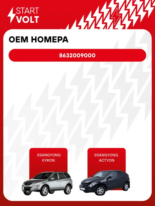 STARTVOLT Насос омывателя SsangYong Kyron с задним омывателем, вариант, фото 2