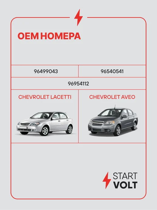 STARTVOLT Генератор для Chevrolet Lacetti Aveo, вариант, фото 2