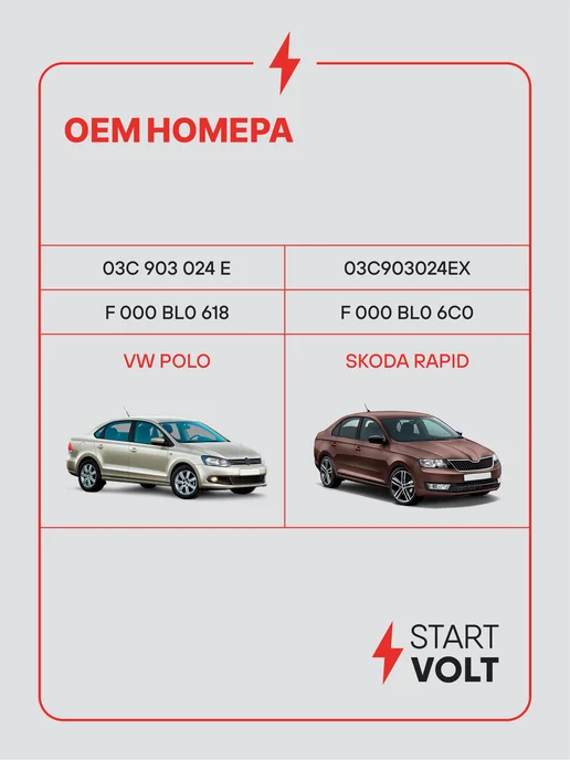 STARTVOLT Генератор для VAG Polo Jetta Rapid, вариант, фото 2