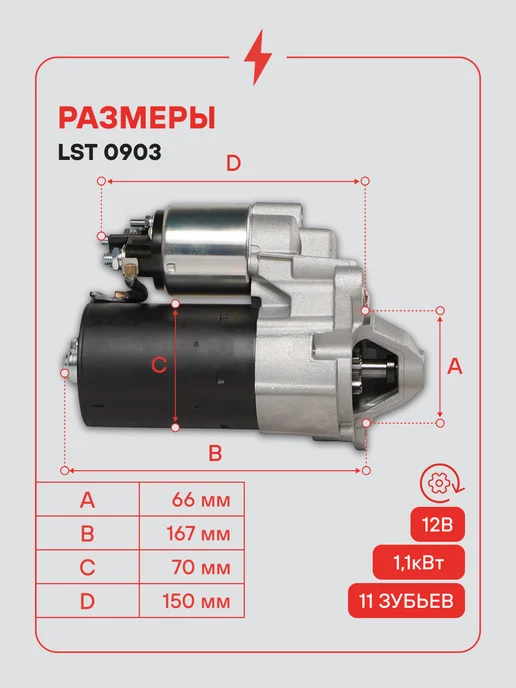 STARTVOLT Стартер Renault Duster Nissan Terrano, вариант, фото 3