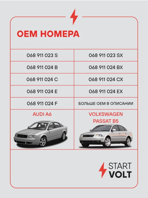 STARTVOLT Стартер Volkswagen Passat B5 Audi A6 АКПП, вариант, фото 2