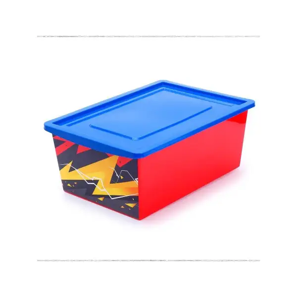 Ящик для игрушек "Молния " , объем 30 л, цвет красный
