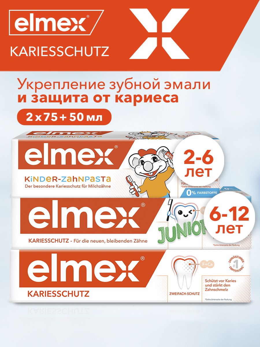 Зубная паста элмекс детская 2 6. Elmex caries Protector зубная паста 2х75 мл. Элмекс зубная паста для детей РРМ 500-1000. Зубная паста Elmex Elmex sensitive gentle White 75 мл. Элмекс 0-2 лет.