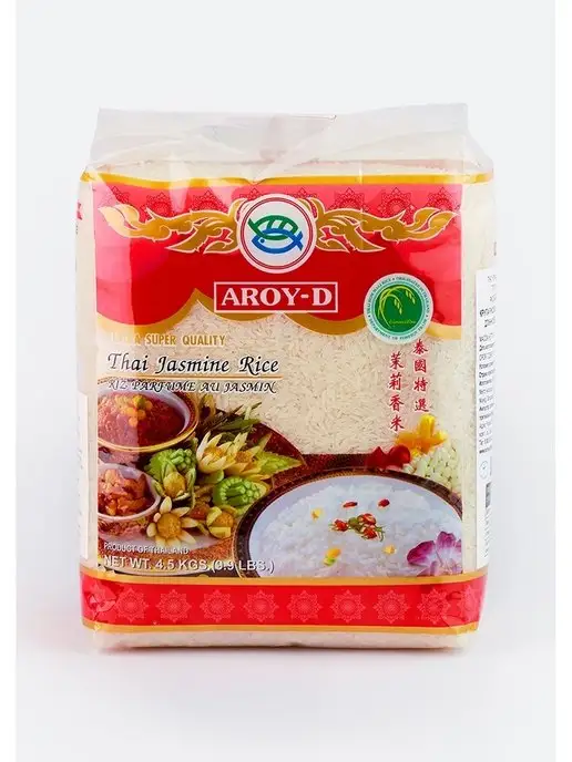 Aroy-D 4,5 кг жасминовый тайский рис белый (SUPER PREMIUM), 4,5 кг, фото 2