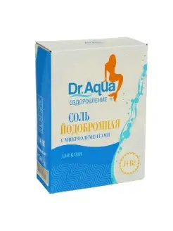 Соль морская Dr. Aqua природная Йодобромная в картонной коро Dr. Aqua 32955246 купить за 136 ₽ в интернет-магазине Wildberries