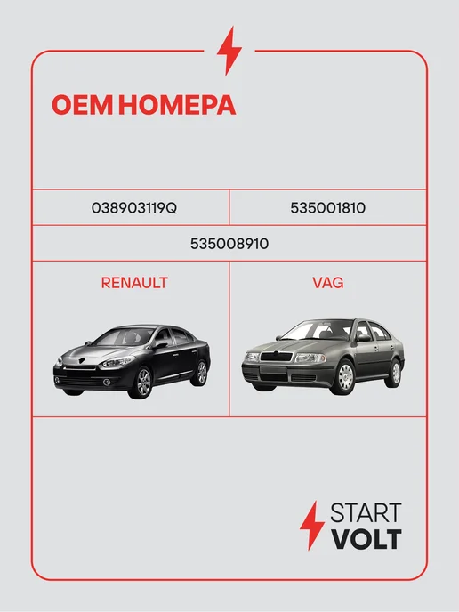 STARTVOLT Шкив с обгонной муфтой генератора Renault VAG, вариант, фото 2