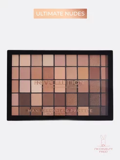 Большая палетка теней для век MAXI RELOADED Ultimate Nudes Revolution Makeup 32995328 купить за 1 692 ₽ в интернет-магазине Wildberries