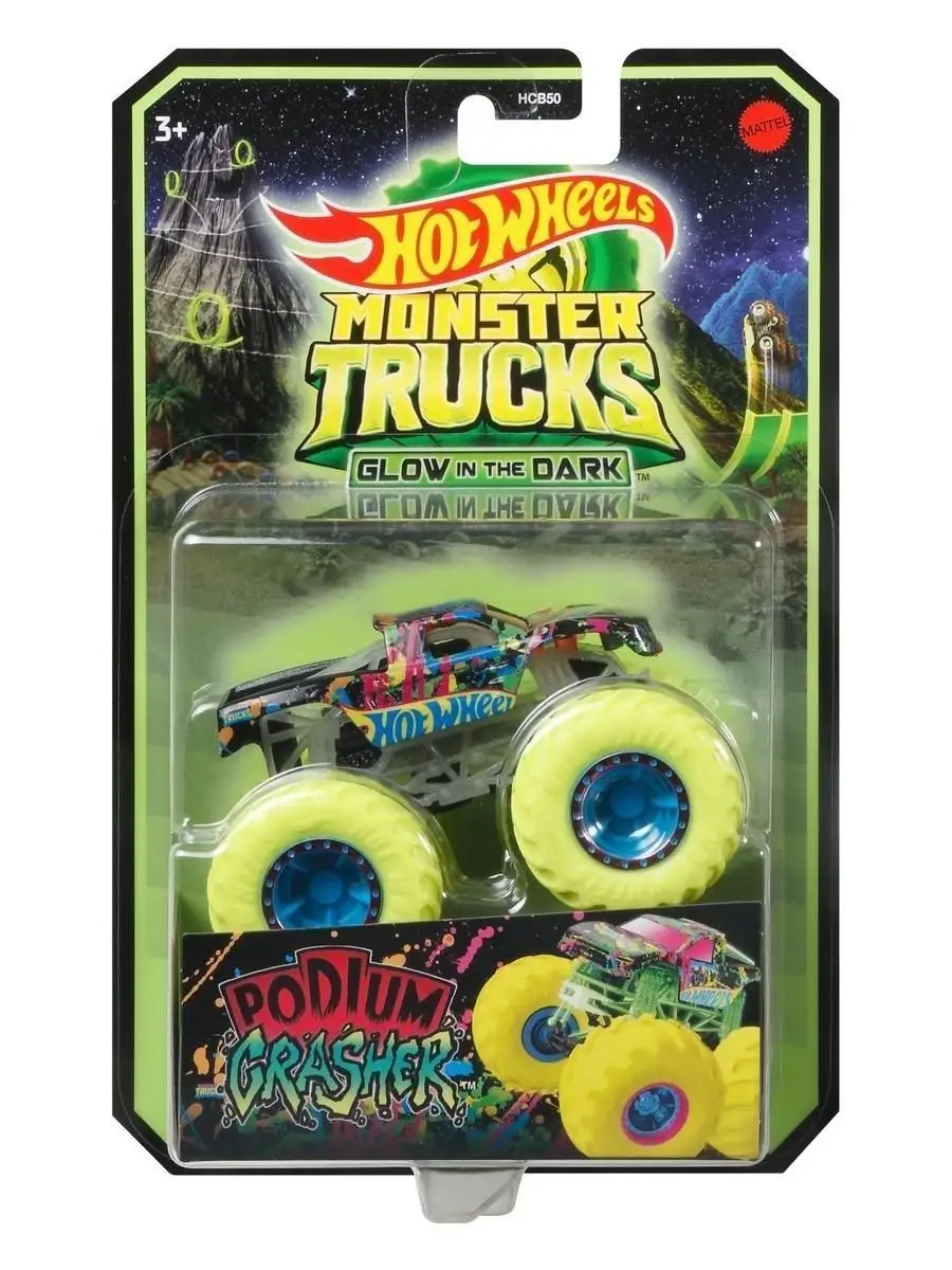 Машинка Hot Wheels Монстр-трак коллекционный (светящийся в темноте) Hot  Wheels 32996276 купить в интернет-магазине Wildberries