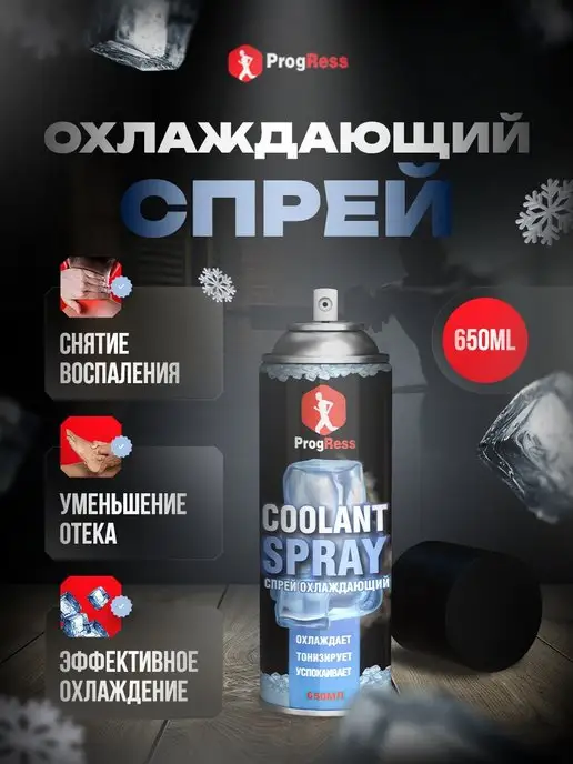 COOLANT SPRAY Спортивная заморозка-спрей для тела