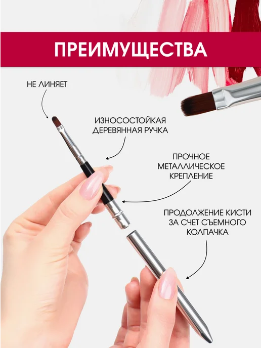 QF Кисть для макияжа, черный, фото 2
